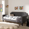 Baxton Studio Packer Modern Grey Upholstered Twin Size Sofa Daybed 150-9008